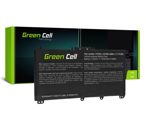 Green Cell Bateria do HP 250 G7 HT03XL 11,55V 3,5Ah HP163 - 746993 - zdjęcie